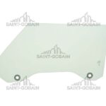 LH FRONT DOOR GLASS GREEN (2HOLES) - SEKUIRT